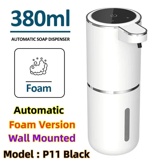 380ML Automatic Foam Soap Dispenser with USB Charging and Smart Sensor