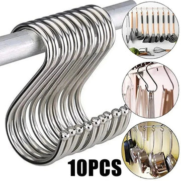 Stainlesss Steel S Hooks Kitchen Meat Pan Utensil Clothes Hanger HangingStainlesss Steel S Hooks Kitchen Meat Pan Utensil Clothes Hanger Hanging